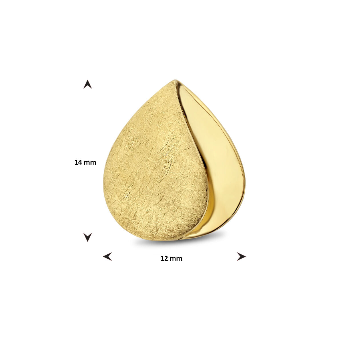 Anhänger poliert/matt 14K Gelbgold