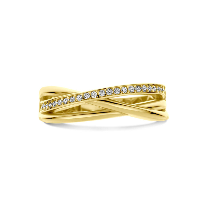 Ring Zirkonia 14K Gelbgold
