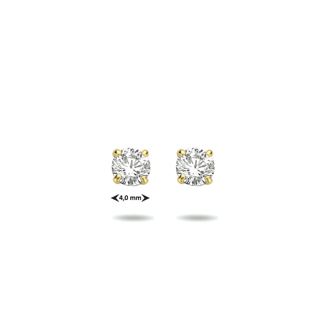 Ohrstecker Zirkonia 14K Gelbgold