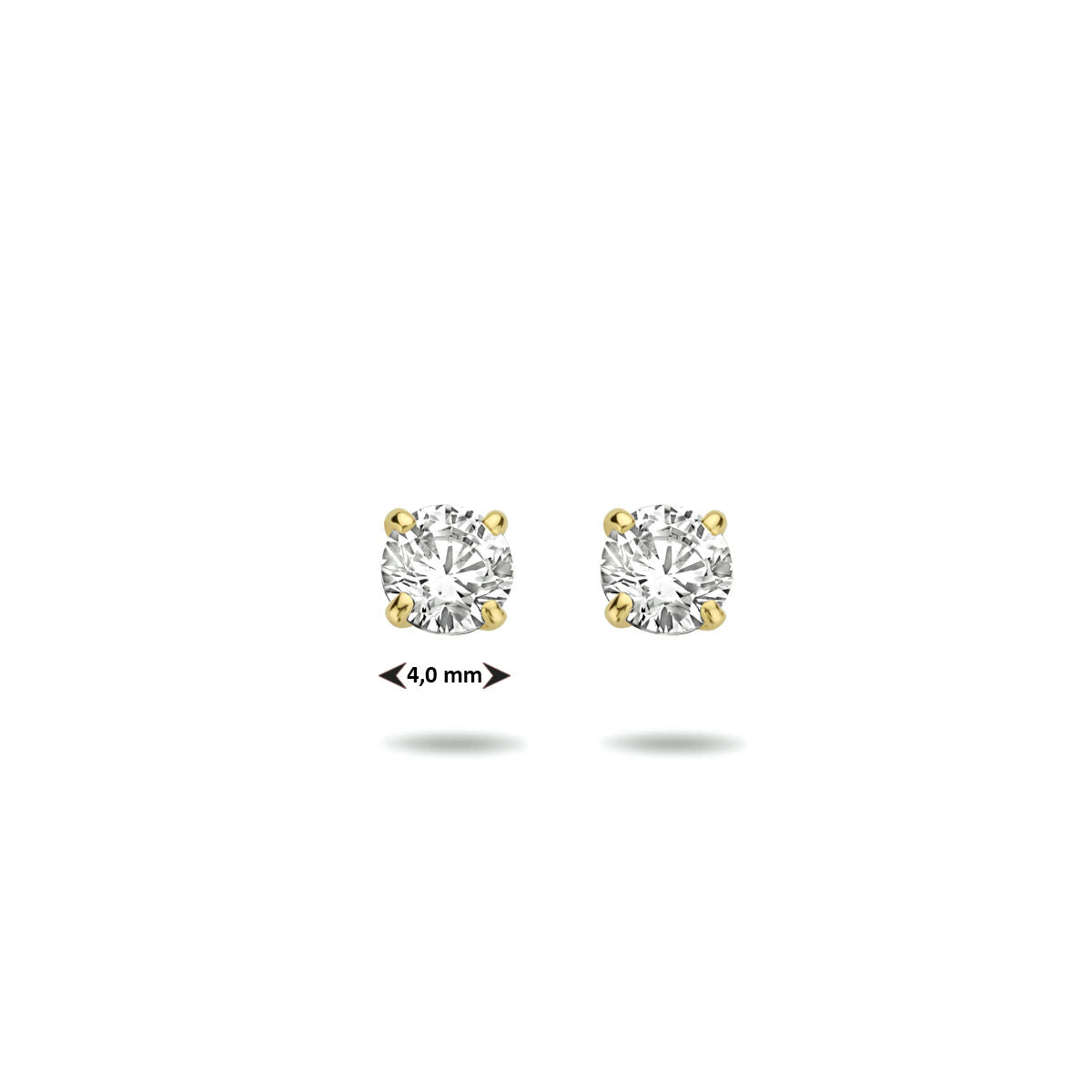 Ohrstecker Zirkonia 14K Gelbgold