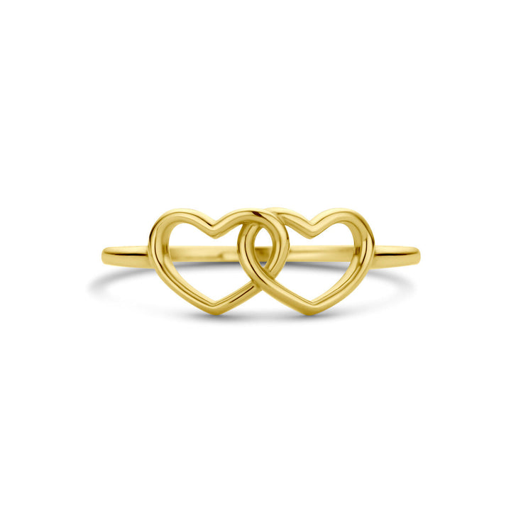 Ring Herzen 14K Gelbgold