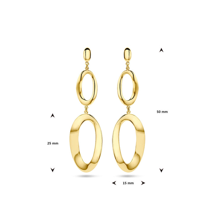 Ohrringe 14K Gelbgold