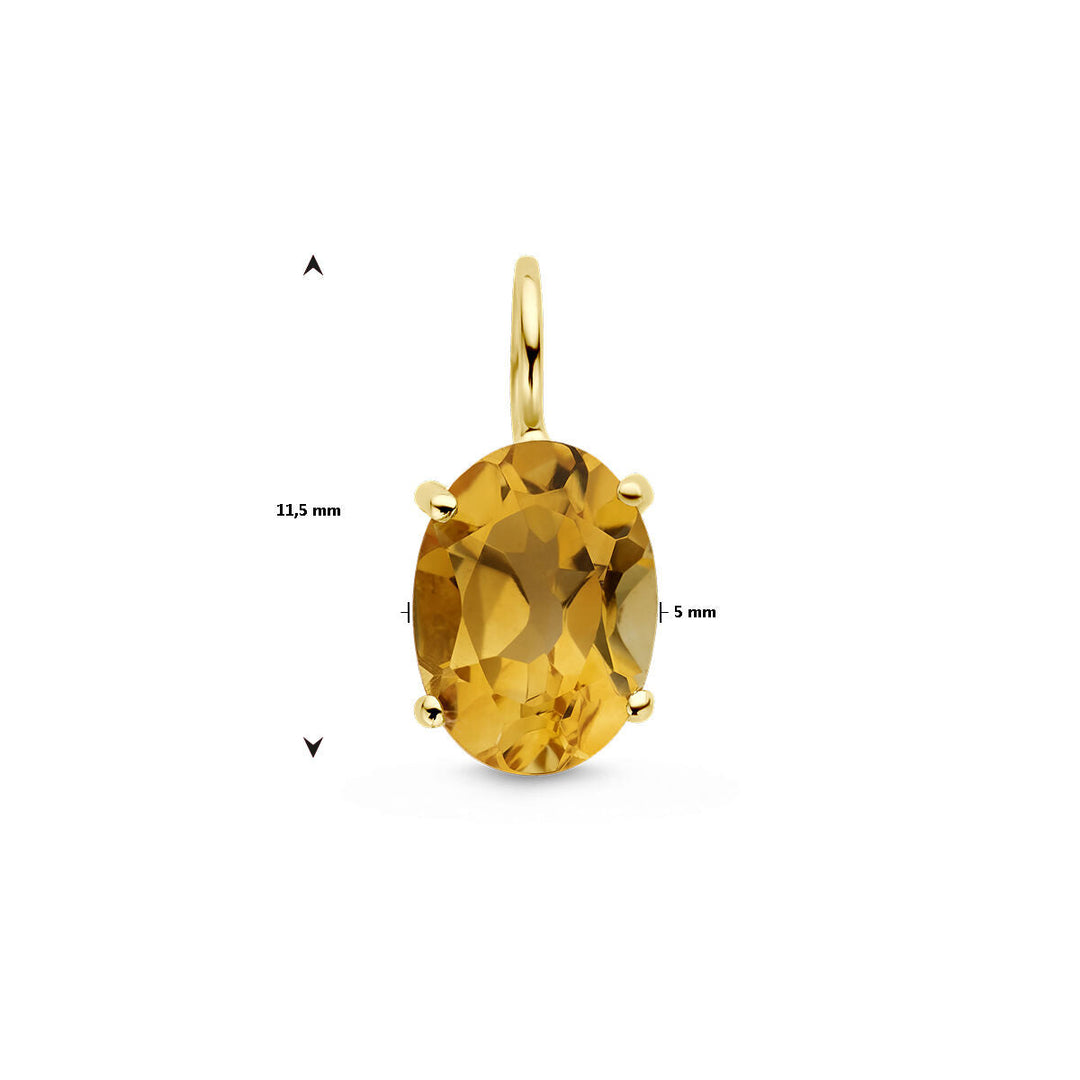Anhänger Citrin 14K Gelbgold