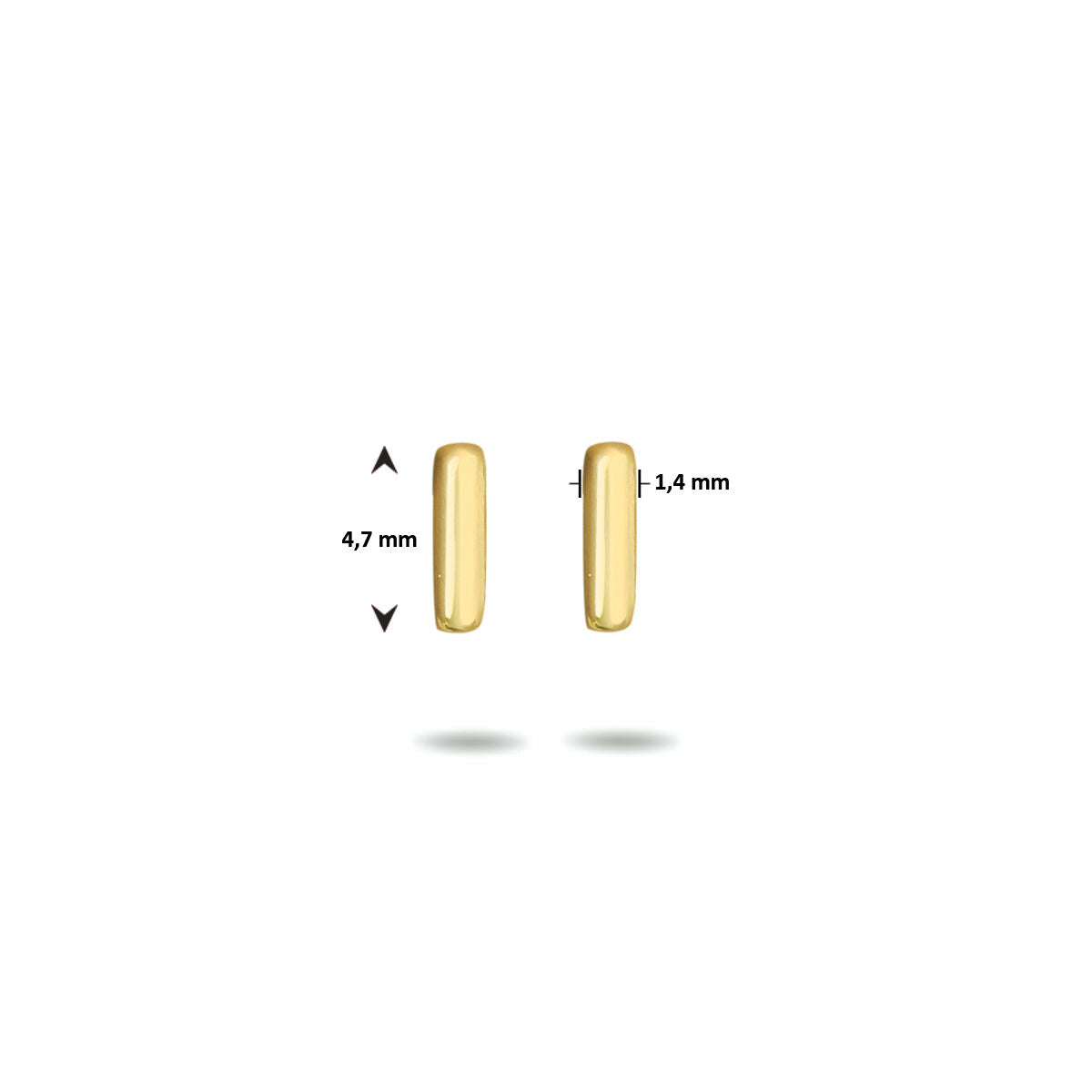 Ohrstecker Barren 14K Gelbgold