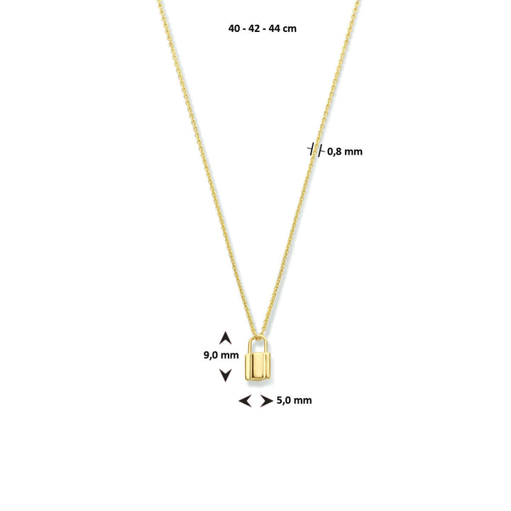 Damen-Kettenschloss aus Gold 14K