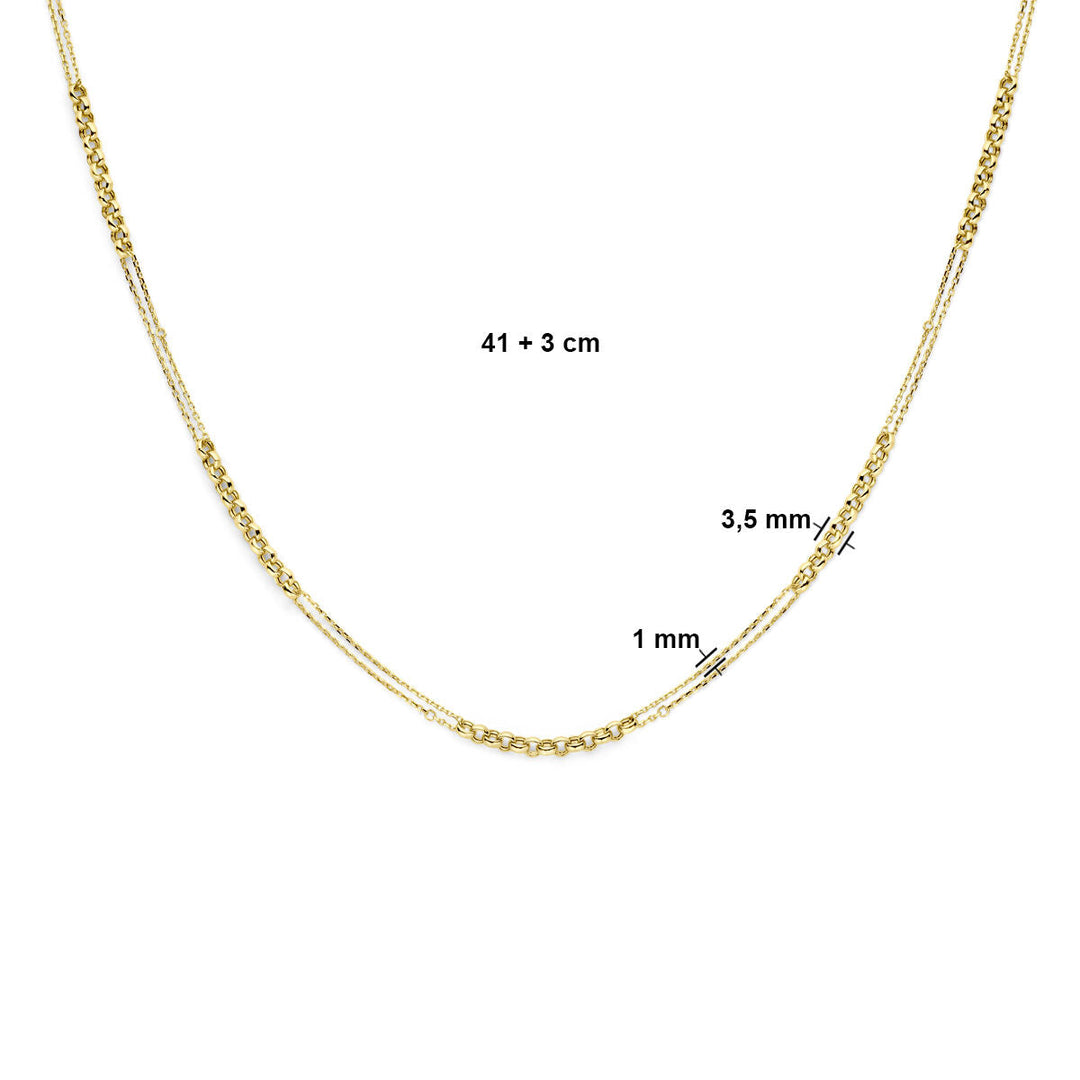 Gold Damenhalskette 14K