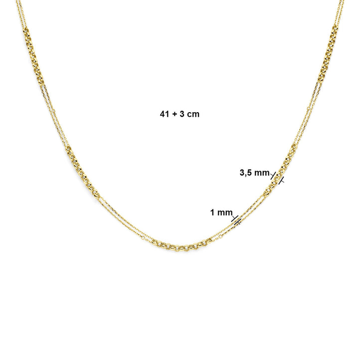 Gold Damenhalskette 14K
