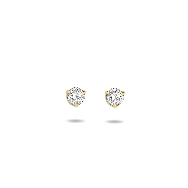 Ohrstecker Zirkonia 14K Gelbgold