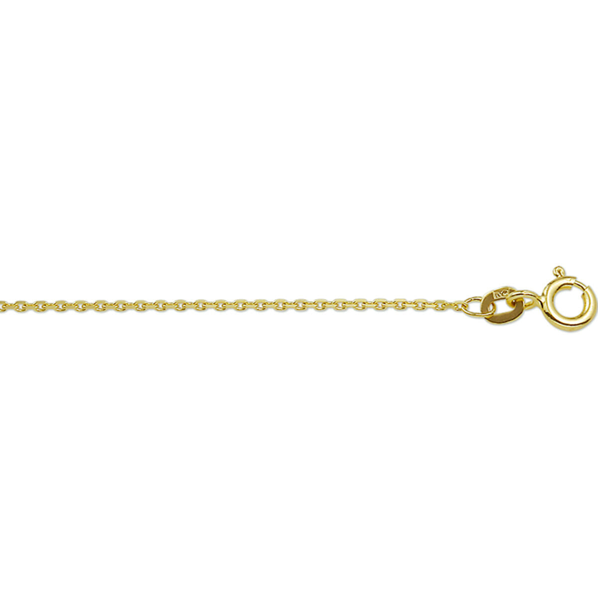 18k Gelbgoldkette mit Ankerkettengliedern und Karabinerverschluss