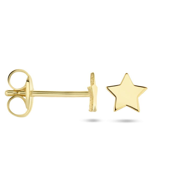 Stern-Ohrstecker aus 14-karätigem Gelbgold