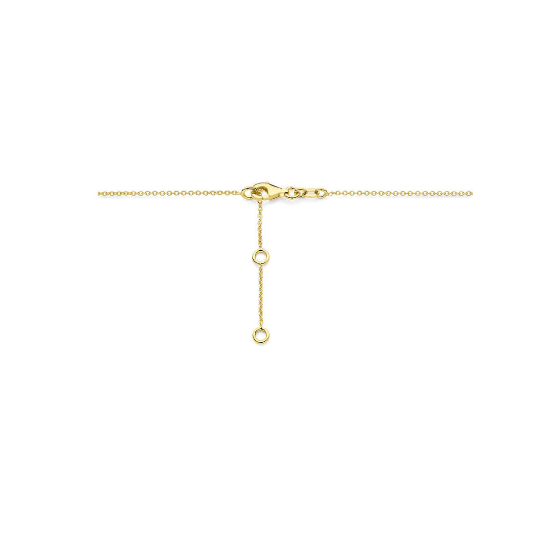 Gold-Damenhalskette mit Londoner Blauquarz 14K