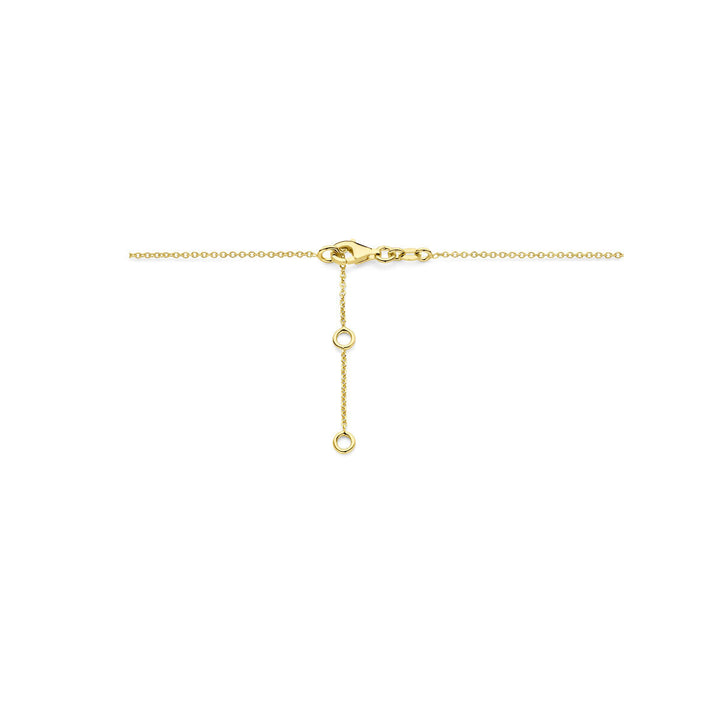 Gold-Damenhalskette mit Londoner Blauquarz 14K
