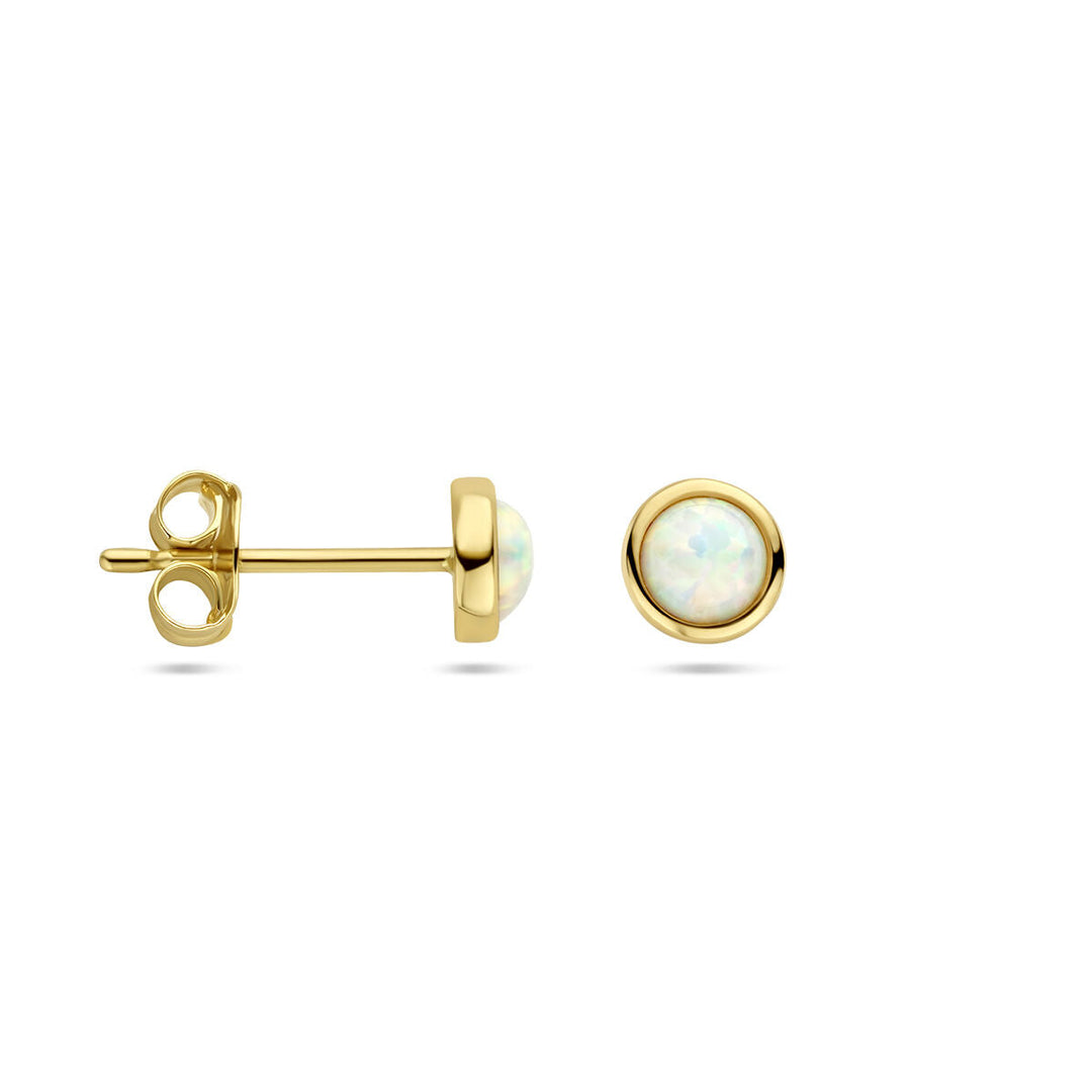Ohrstecker Opal 14K Gelbgold