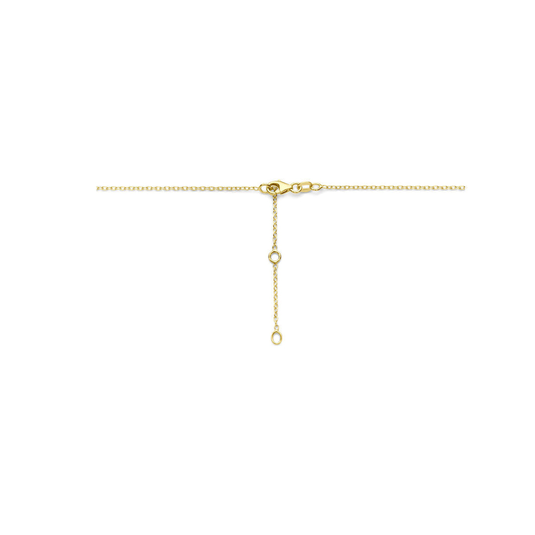 Gold Damenhalskette Herzen 14K