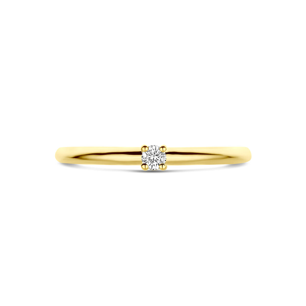 Ring Diamant 0,05 ct h SI 14K Gelbgold