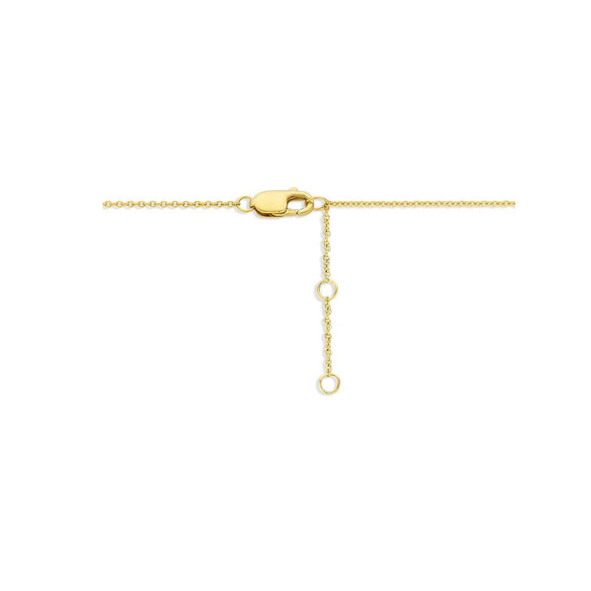 Diamanthalskette 42 cm 0,11 ct H SI 14 K Gelbgold