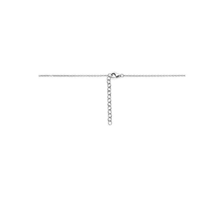 Halskette Kreise 41 + 4 cm Silber rhodiniert