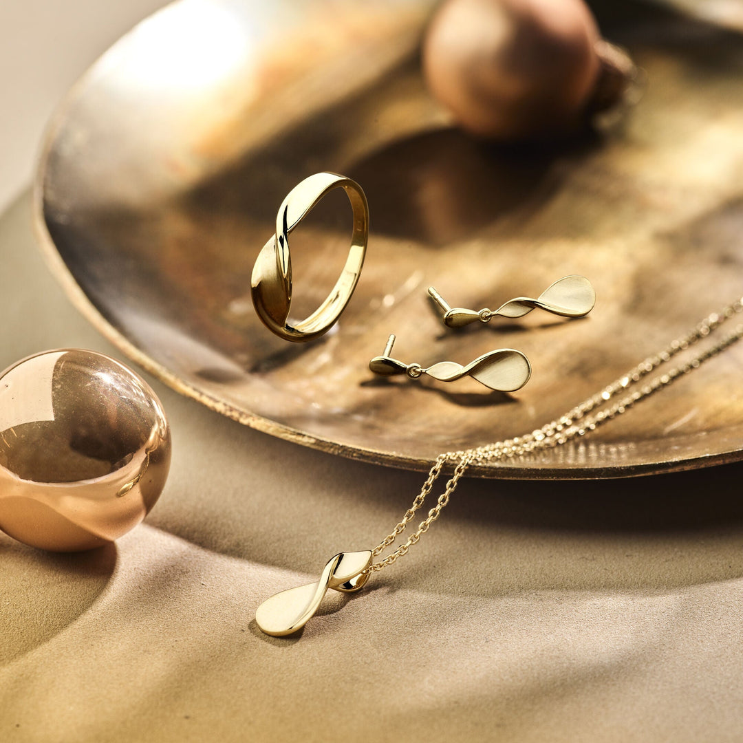 Anhänger poliert/matt 14K Gelbgold