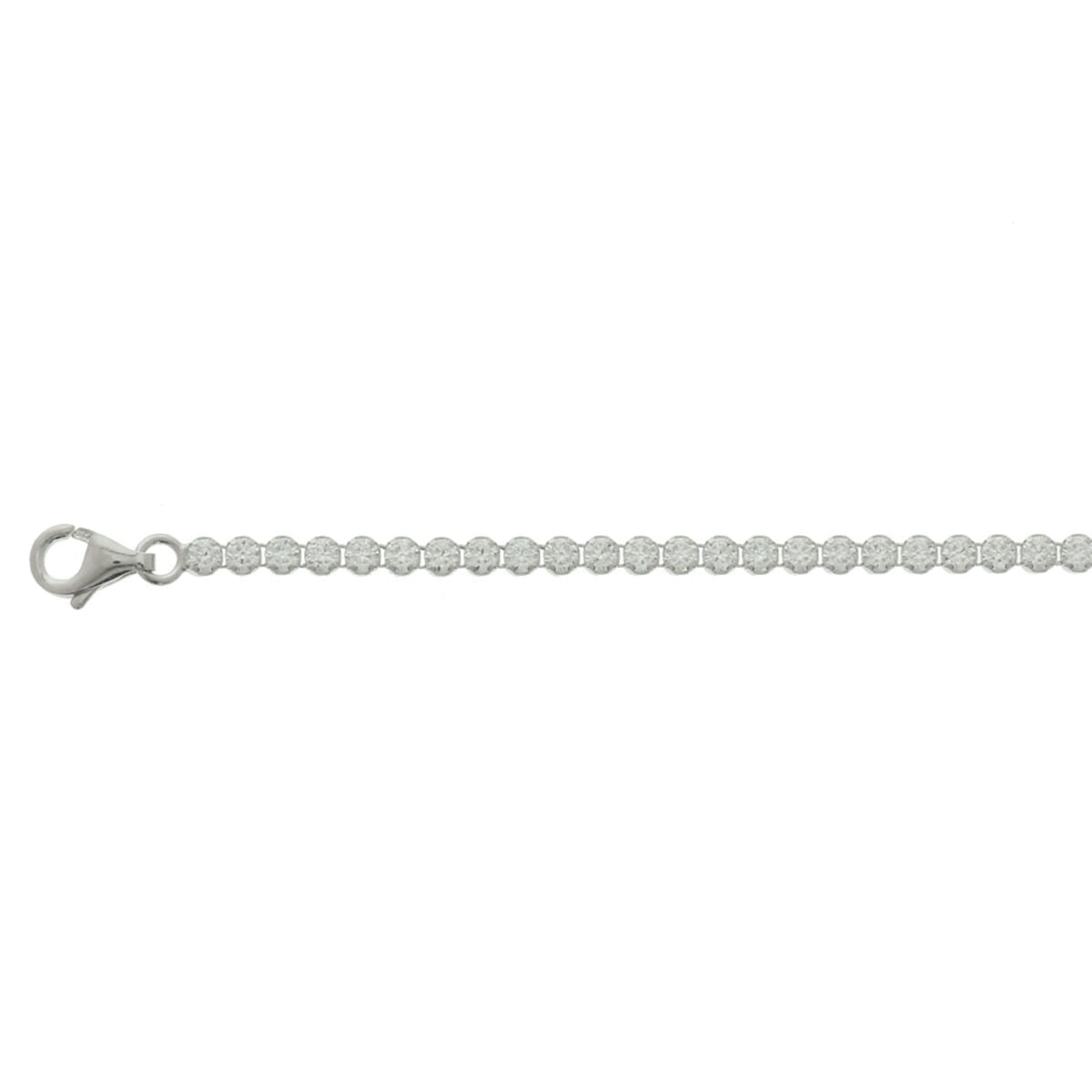 Zirkonia-Tennisarmband 2,5 mm 18 cm