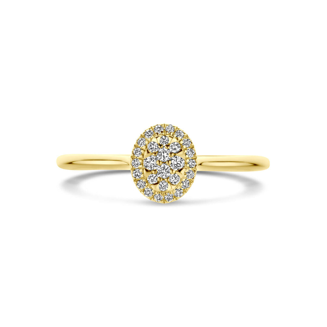 Ring Diamant 0,13 ct h SI 14K Gelbgold