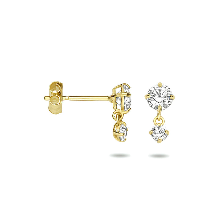 Ohrringe Zirkonia 14K Gelbgold