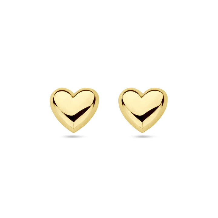 Ohrstecker Herz 14K Gelbgold