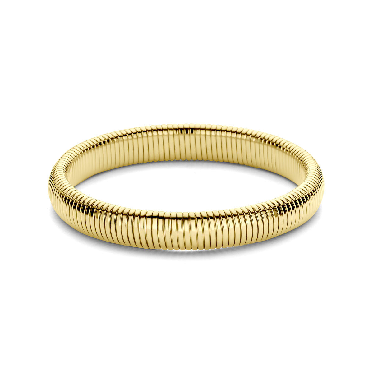 Stahl-Tubogas-Armband mit gelbgoldfarbener Ionisierung
