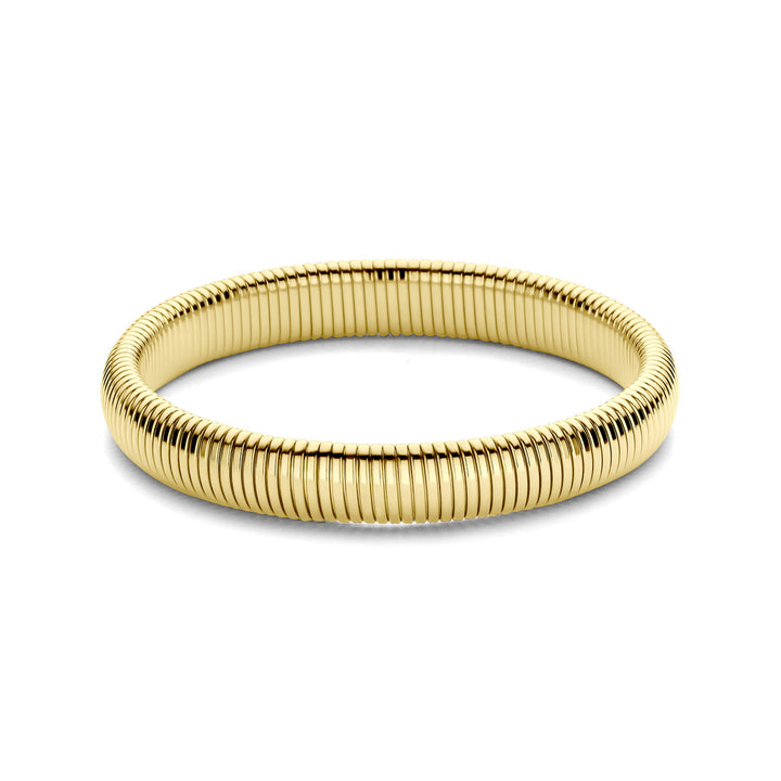 Stalen tubogas armband – geelgoudkleurige ion plating