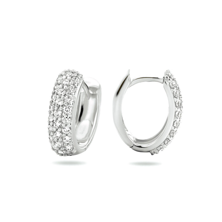 Ohrhänger mit Zirkonia 14K Weißgold