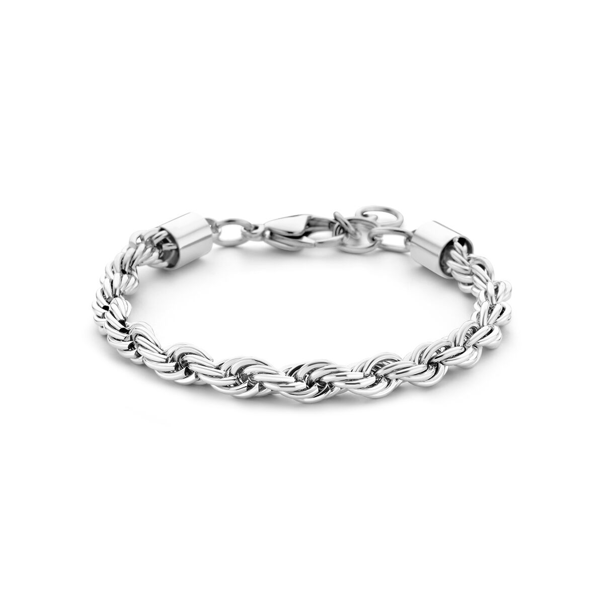 Armband aus Edelstahl mit 5,7 mm dicken Kordel und einer Länge von 17 + 3 cm