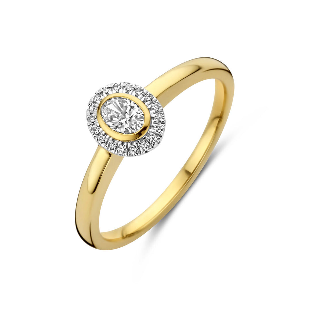 Ring Diamant 0,25 ct h SI 14K Gelbgold