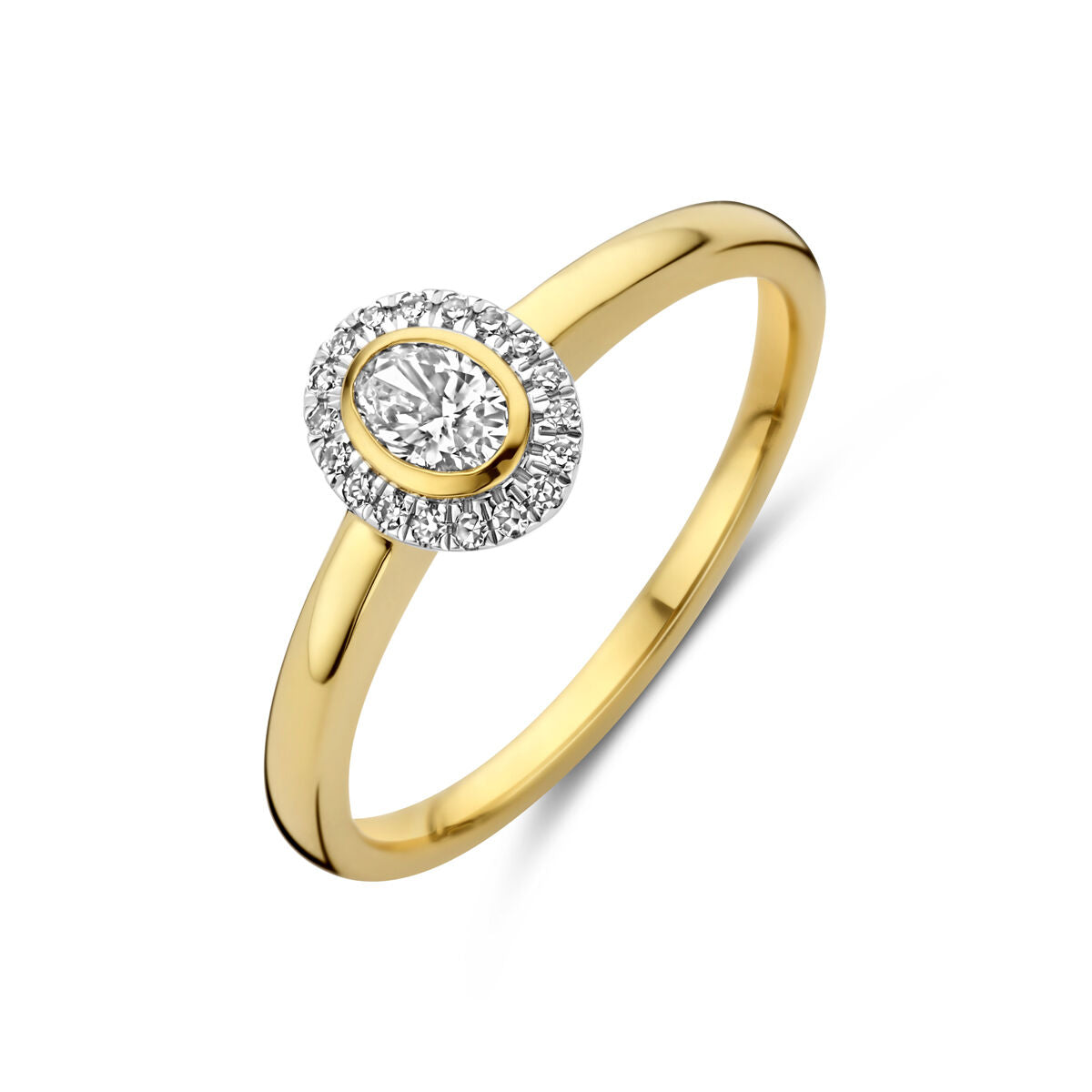 Ring Diamant 0,25 ct h SI 14K Gelbgold