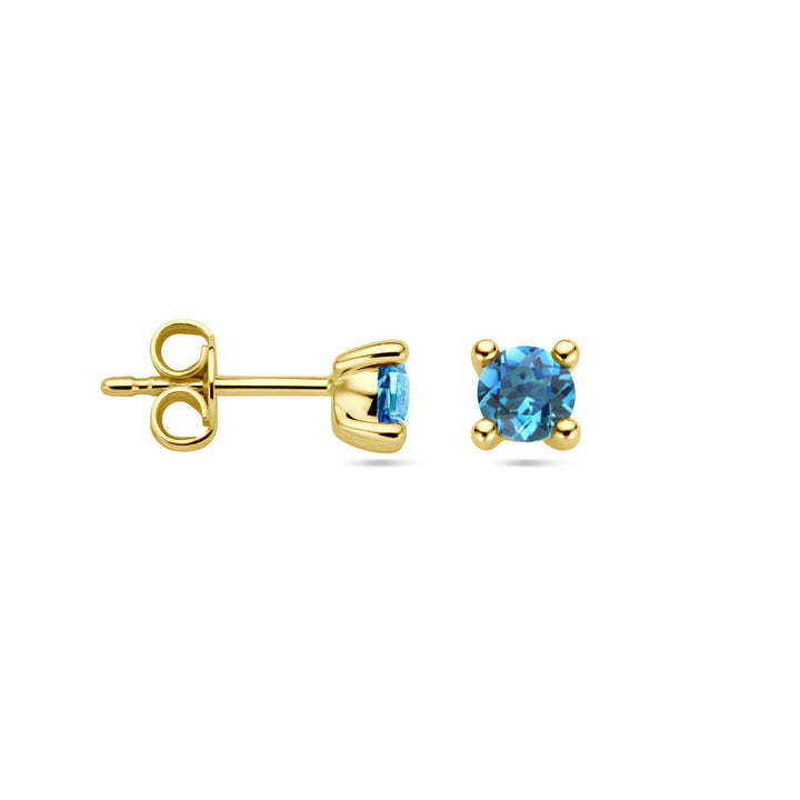 Ohrstecker London Blue Topas 14K Gelbgold