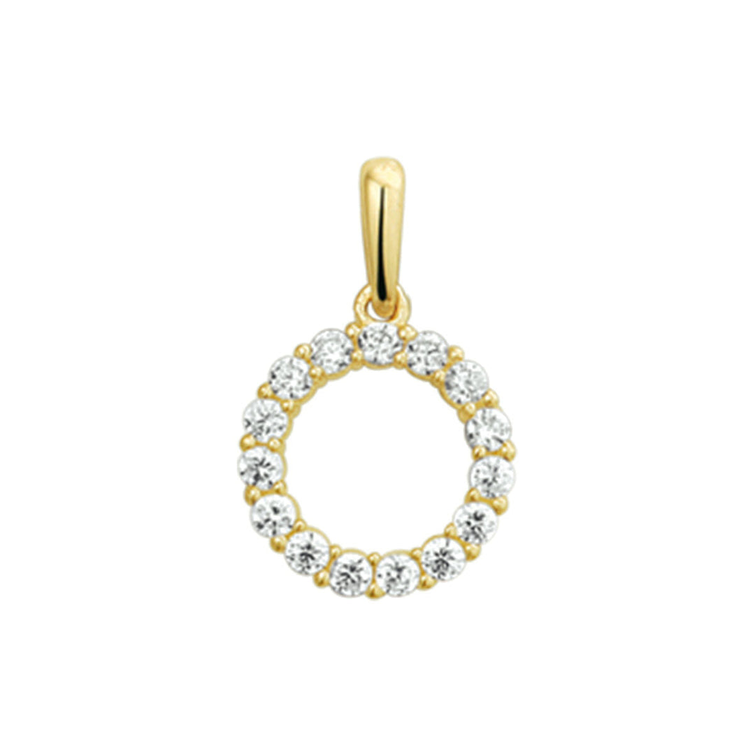 Anhänger Zirkonia 14K Gelbgold