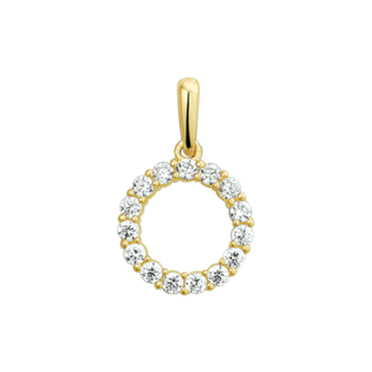 Anhänger Zirkonia 14K Gelbgold