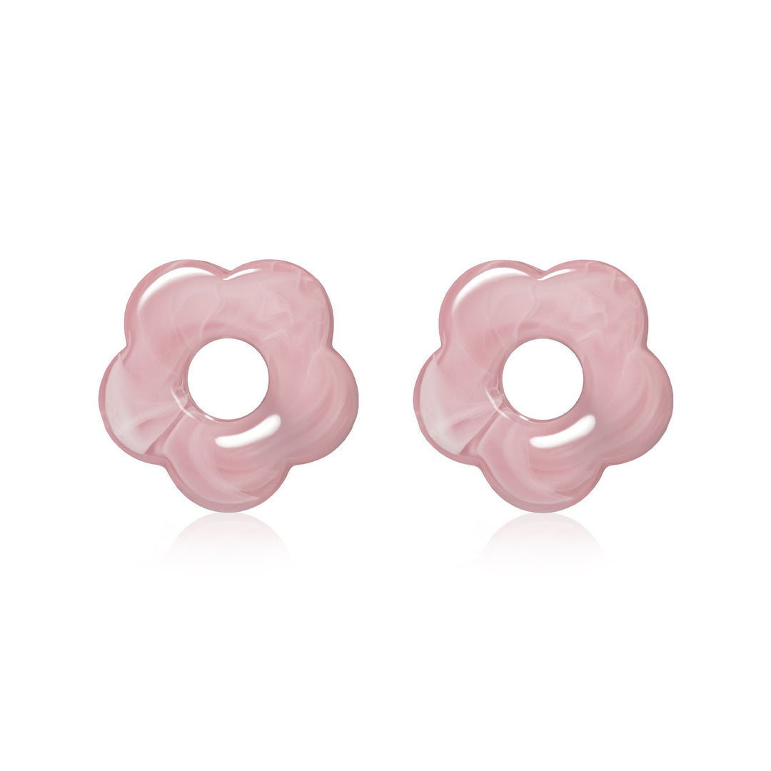 Zinzi oorbedels bloem roze ZICH2720R