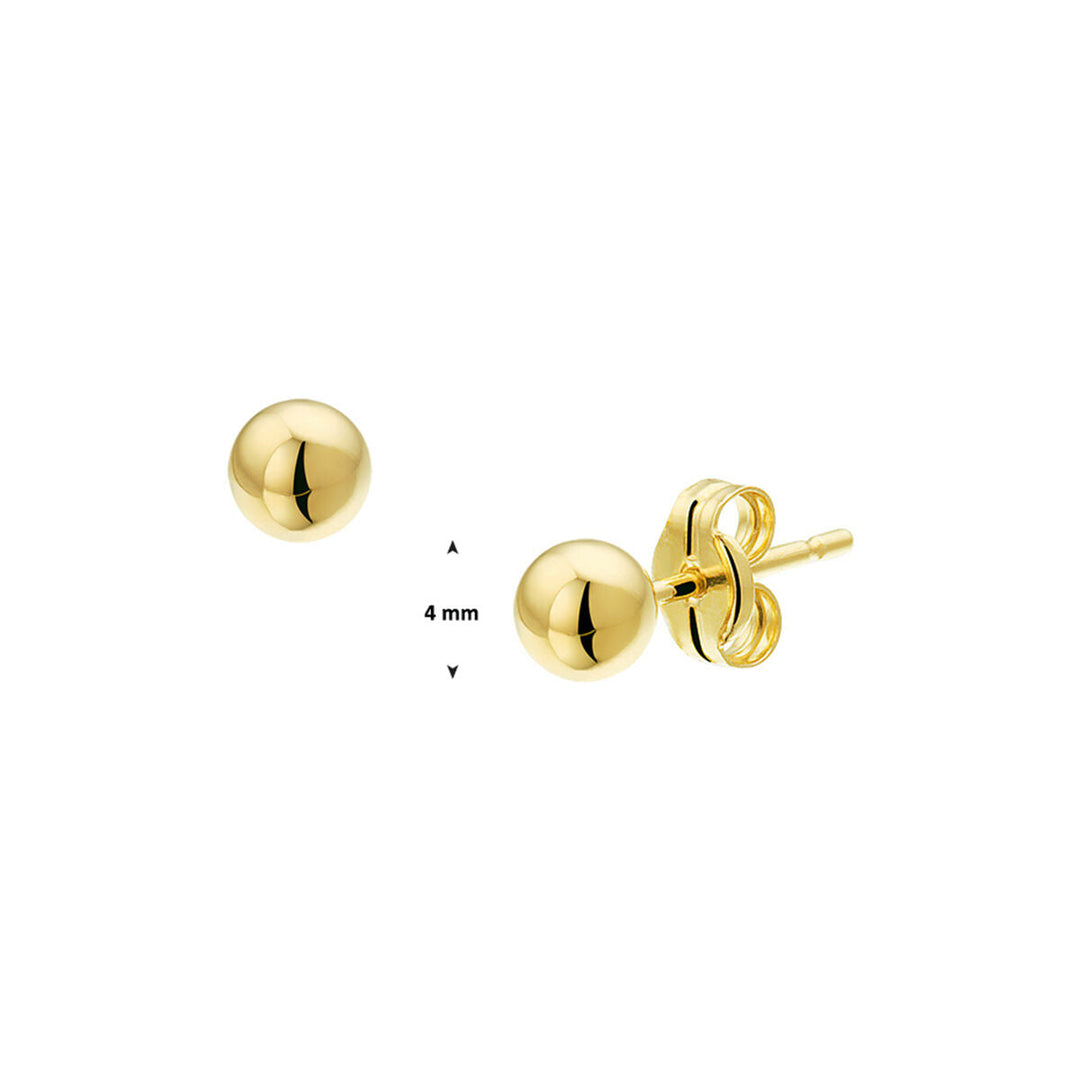 Ohrstecker Kugel 14K Gelbgold