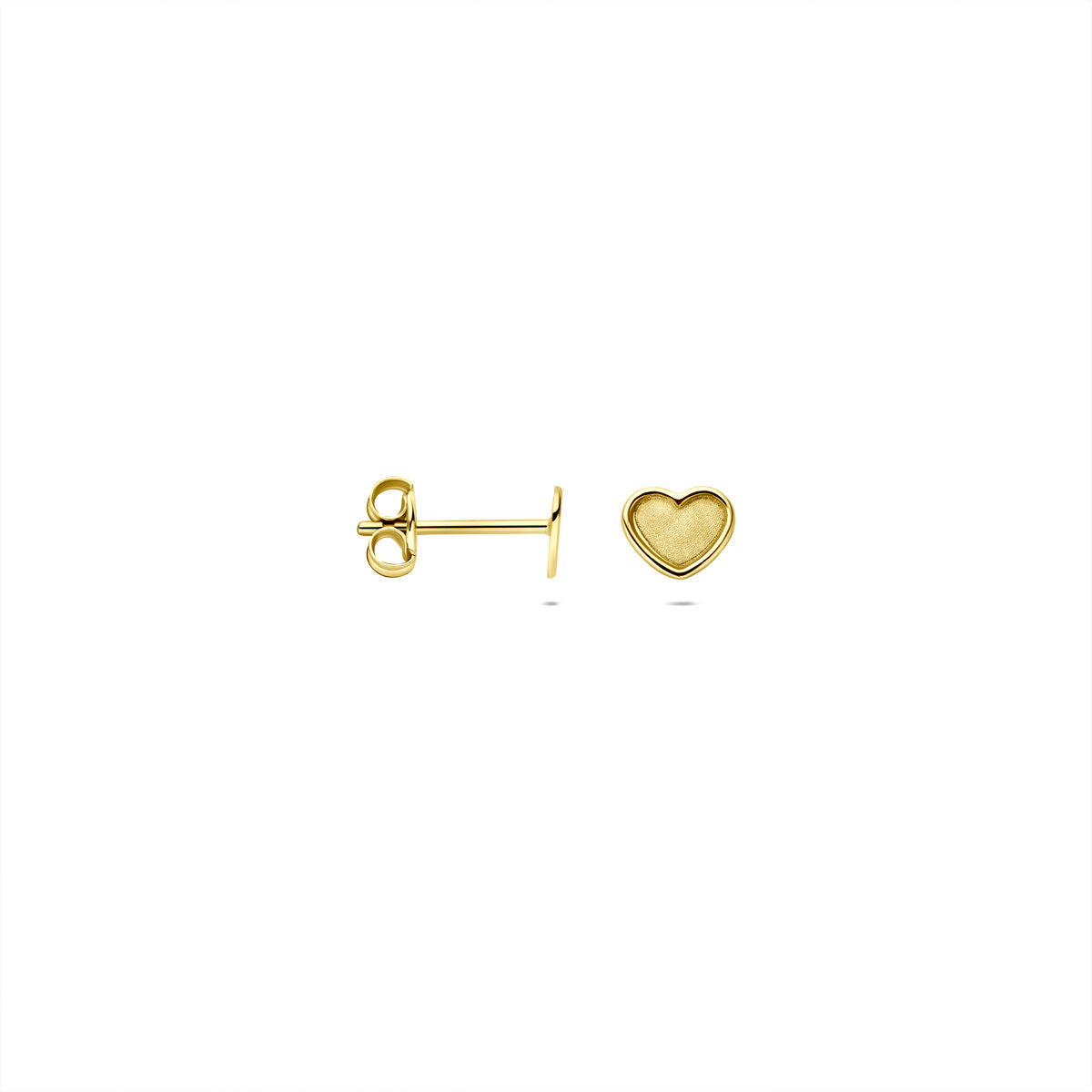 9k Gelbgold-Herzohrstecker