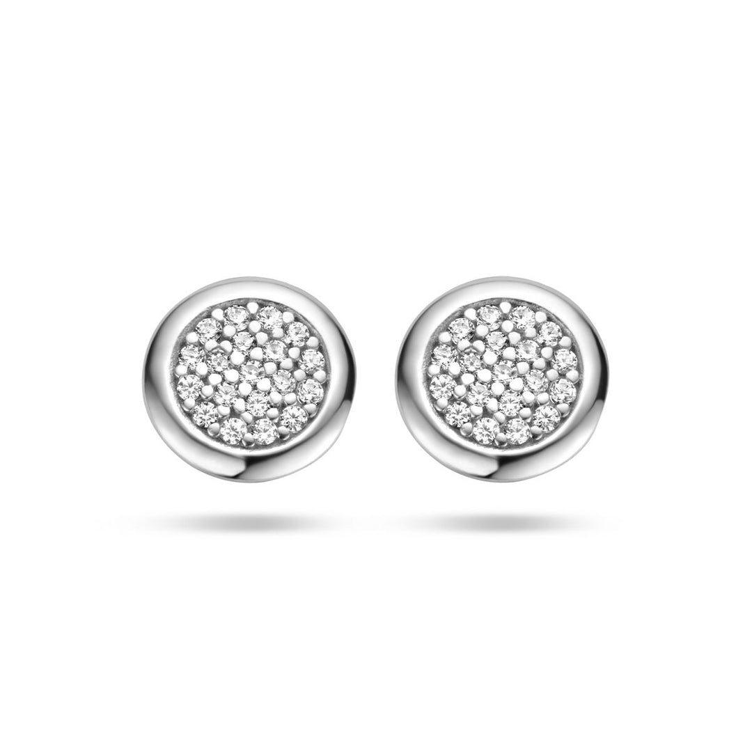 Ohrstecker Zirkonia Silber rhodiniert