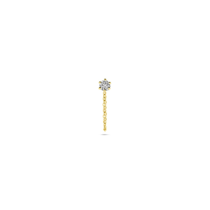 Ohrstecker Diamant 0,05 ct h si pro Stück 14 K Gelbgold