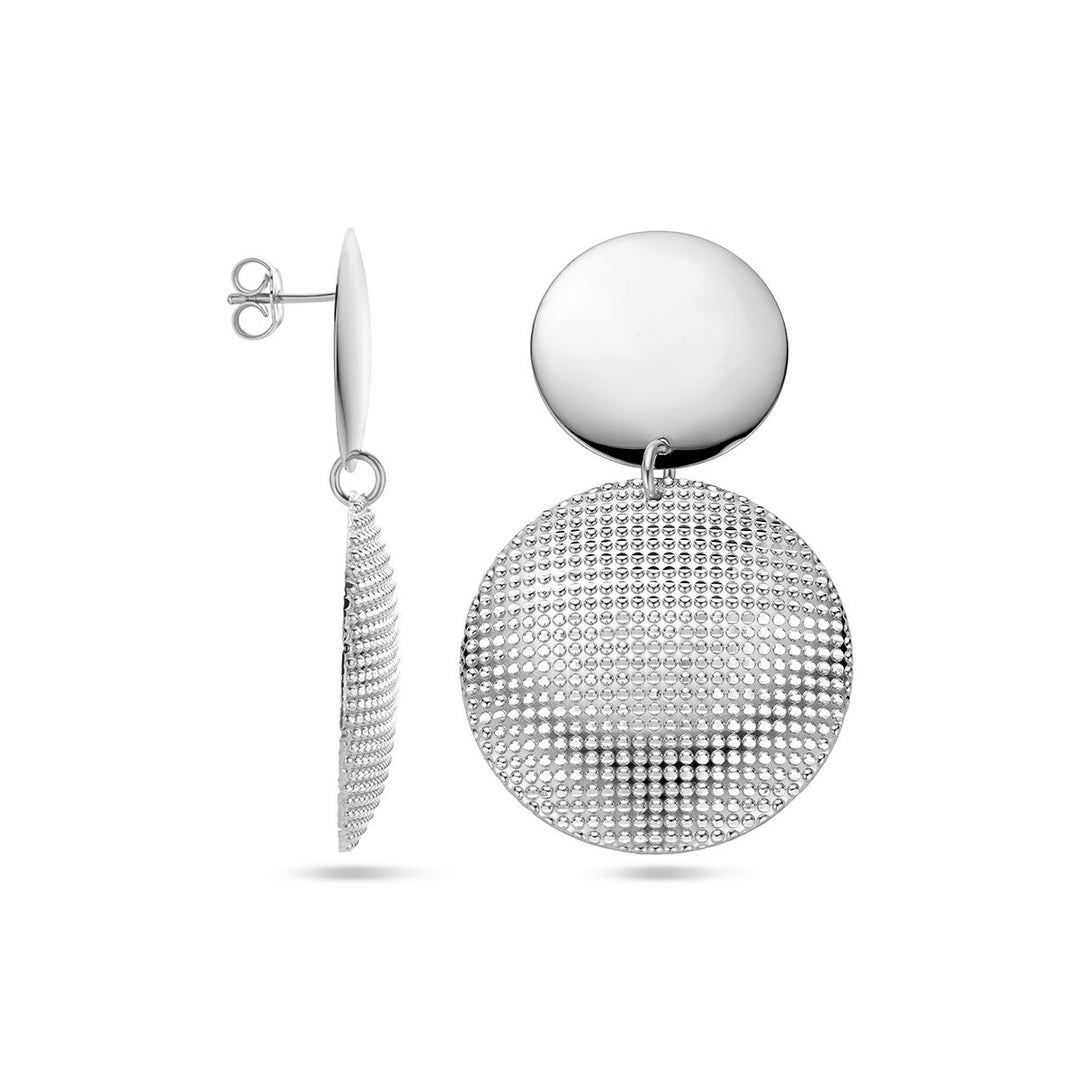 Silber rhodinierte Ohrringe