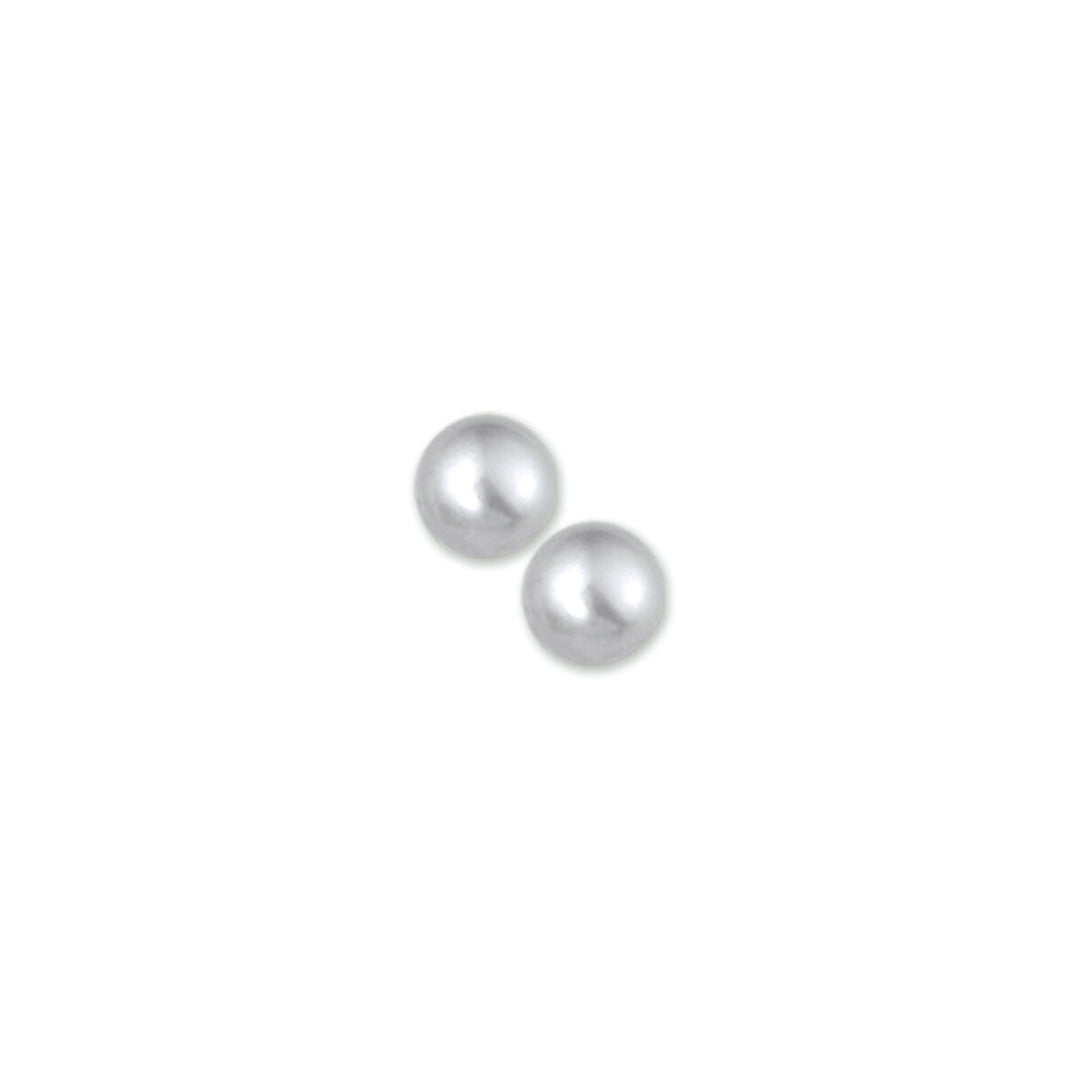 Ohrstecker Perlsilber rhodiniert