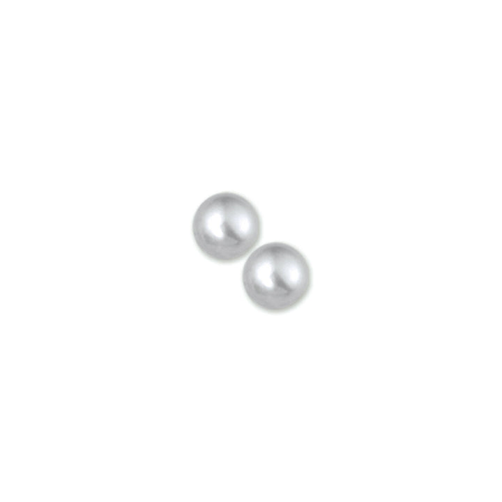 Ohrstecker Perlsilber rhodiniert