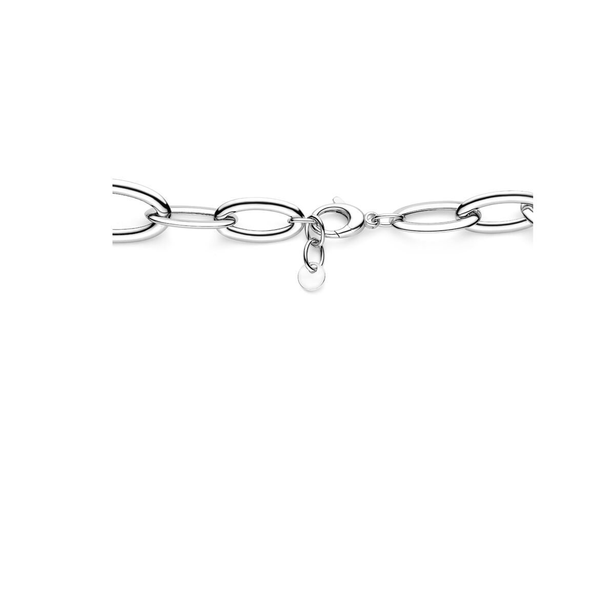 Silbernes Damencollier – rhodiniertes 925er Silber, 19 mm breit