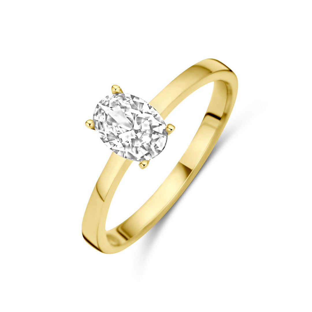 Ring Zirkonia 14K Gelbgold