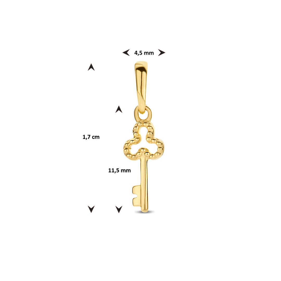Anhänger Schlüssel 14K Gelbgold
