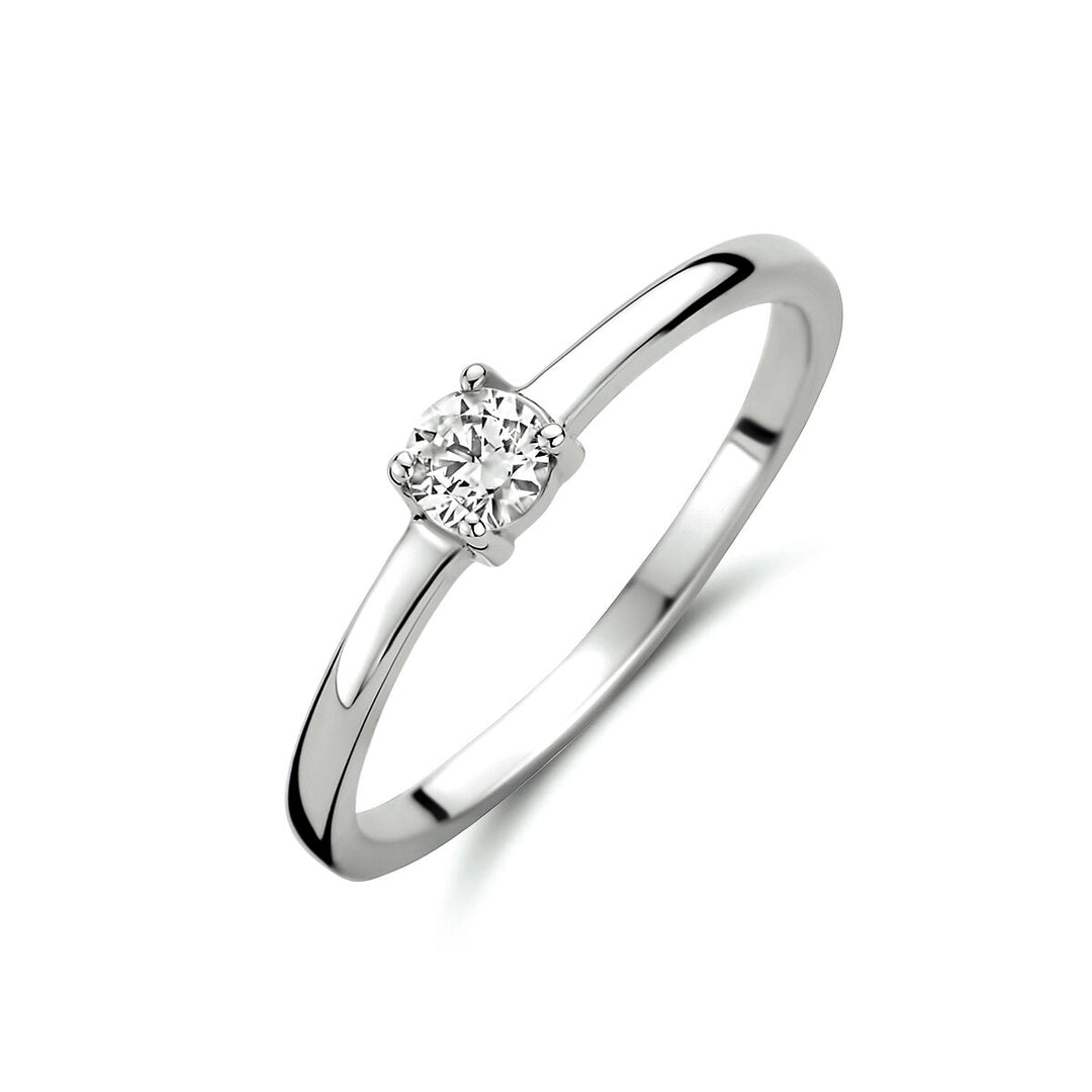 Ring Zirkonia 14K Weißgold