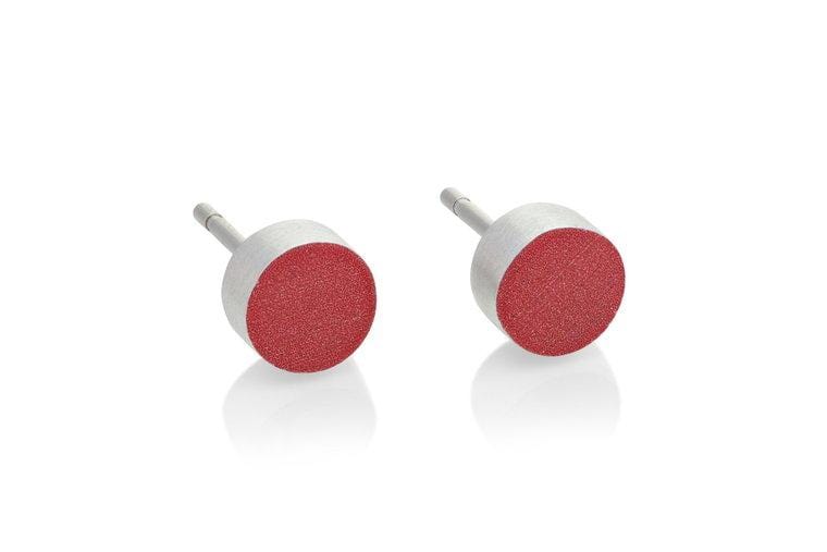 Ohrstecker Klein rund Rot O36R