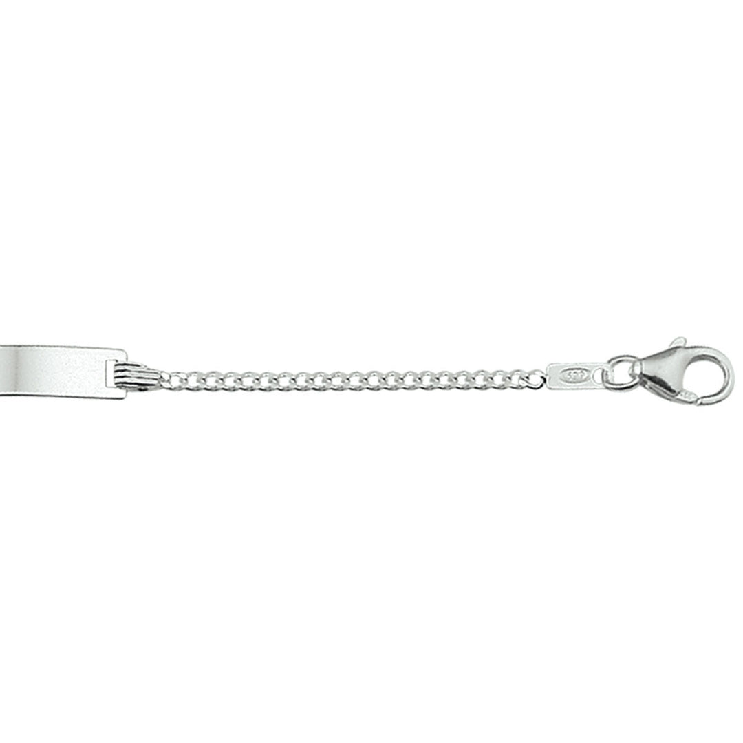 Gravurarmband Gourmette 4-seitig geschliffene Platte 4,2 mm