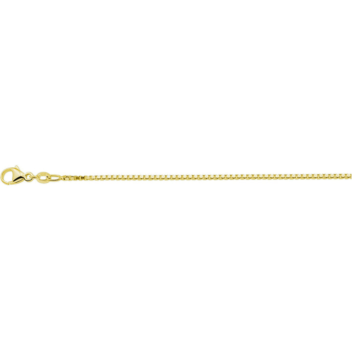 Halskette Venezianer 1,3 mm 41 + 4 cm 3 Mikron Silber vergoldet (gelb)